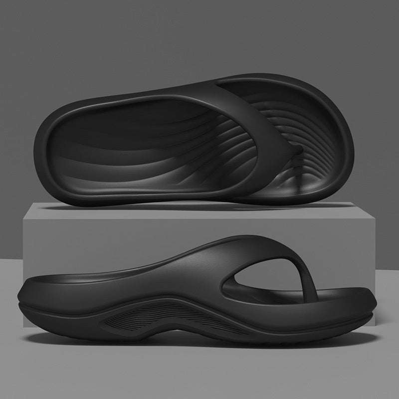 New Summer Fashion EVA Slippers, Outdoor Clip-Toe Beach Shoes, Plus Size Flip-Flops for Men,, and Couples, Men Shoes