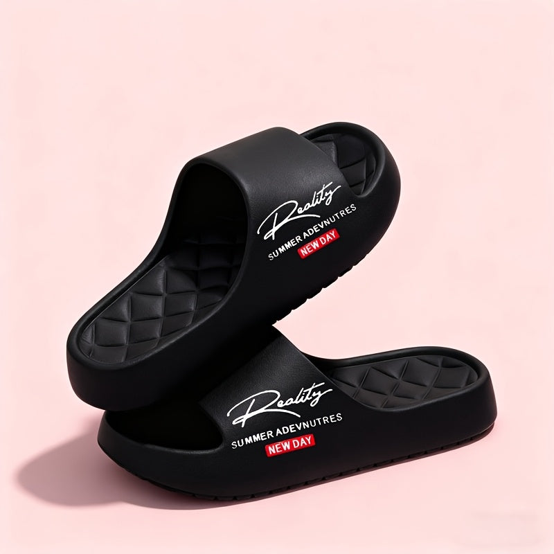 Cloud-Like Soft, EVA Comfortable And Lightweight Slippers, Home And Outdoor Slippers, Men'S And Women'S Couple Two-Color, Easy Bathroom Slippers, Men'S Slippers, Fashionable Slippers, Suitable for All 4 Seasons, Men'S Outdoor Slippers