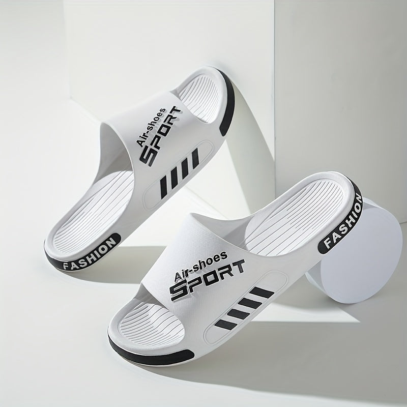 Comfortable Unisex Soft PVC Sole Slides - Casual Non-Slip Sandals for Indoor Outdoor Beach Shower - Toe Design And Comfortable Fit - Perfect for Summer Outdoor Activities And Indoor Leisure