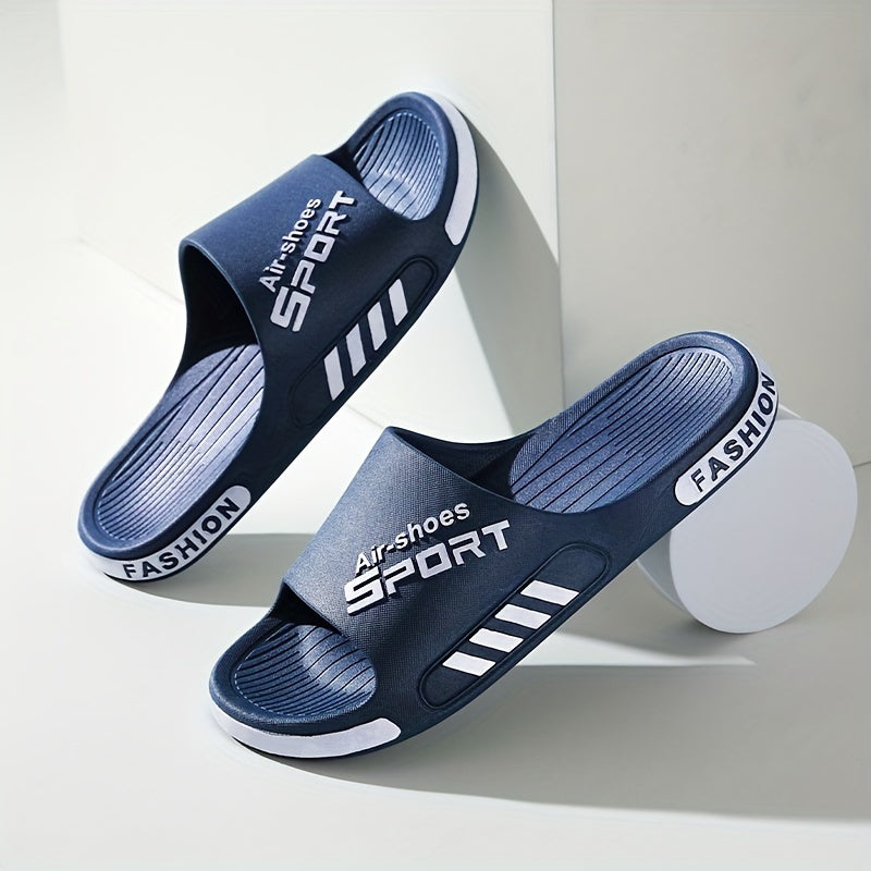 Comfortable Unisex Soft PVC Sole Slides - Casual Non-Slip Sandals for Indoor Outdoor Beach Shower - Toe Design And Comfortable Fit - Perfect for Summer Outdoor Activities And Indoor Leisure