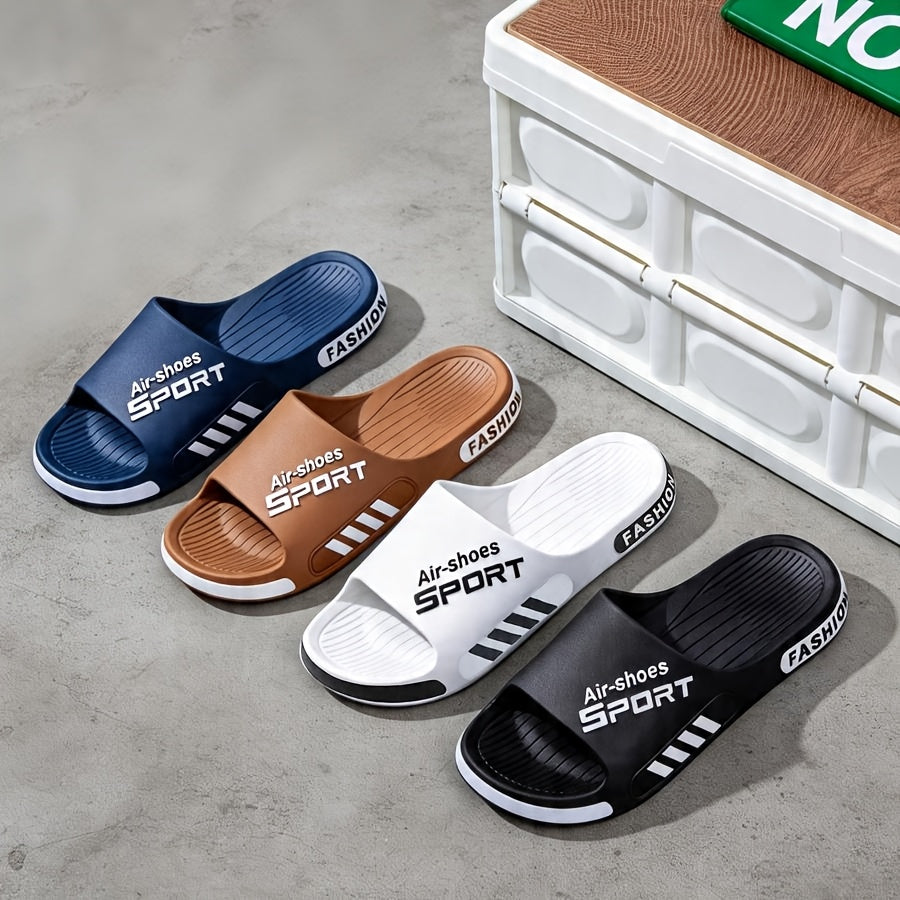 Comfortable Unisex Soft PVC Sole Slides - Casual Non-Slip Sandals for Indoor Outdoor Beach Shower - Toe Design And Comfortable Fit - Perfect for Summer Outdoor Activities And Indoor Leisure